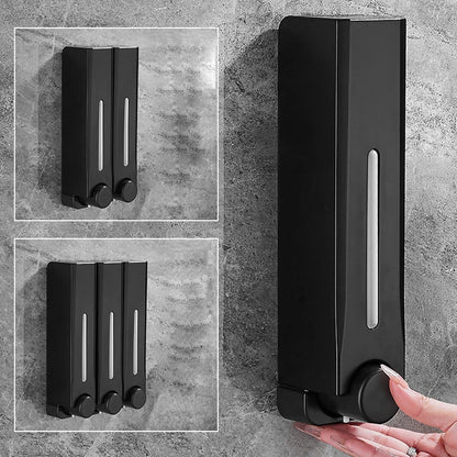 Versatile 500 ml Wall-Mounted Liquid Dispenser with Multi-Chamber Options