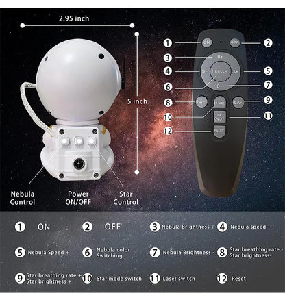 Galaxy Projection Lamp for Space-Themed Ambiance