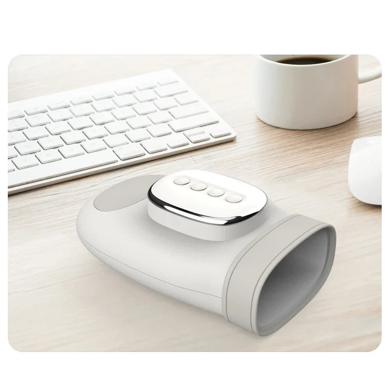Cordless Hand Massager with Heat – Air Compression for Pain Relief in Fingers, Palm, and Wrist