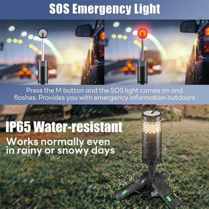 Telescopic LED Lantern for Outdoor Use – Multifunctional with Power Bank