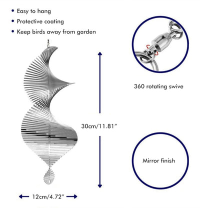 Nordic Garden Decor: Rotating Wind Spinners