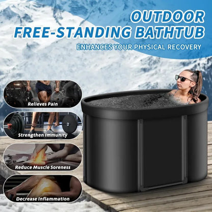 Foldable Cold Plunge Tub for Adults - Portable Ice Bath for Recovery