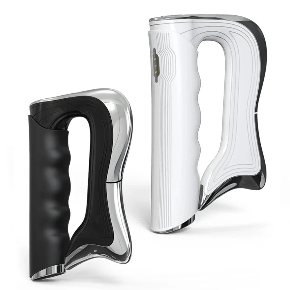 Rechargeable Handheld Muscle Massager with Microcurrent & Vibration – 3 Modes
