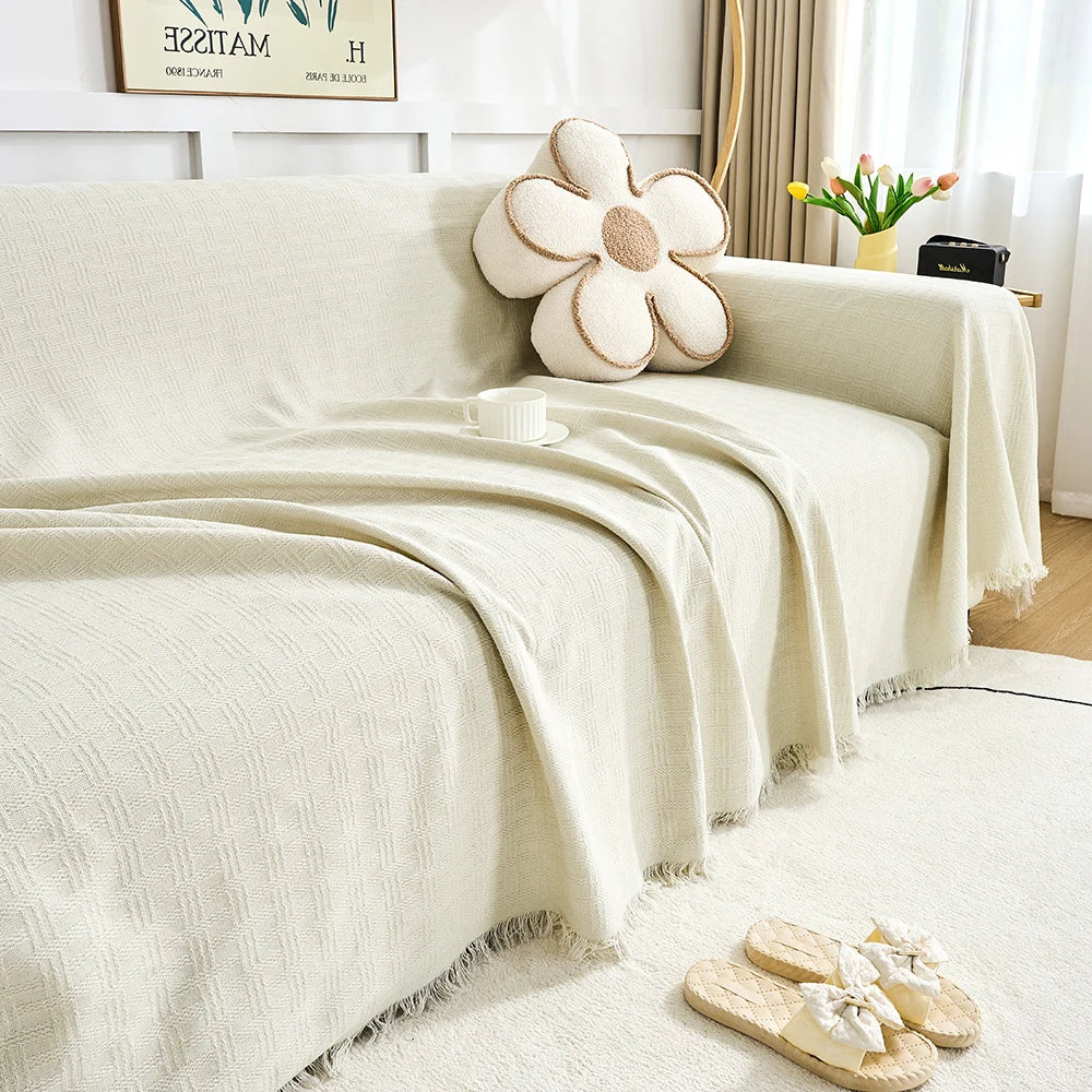 Reversible Large Sofa Throw Blanket | Scratch-Resistant & Easy Care