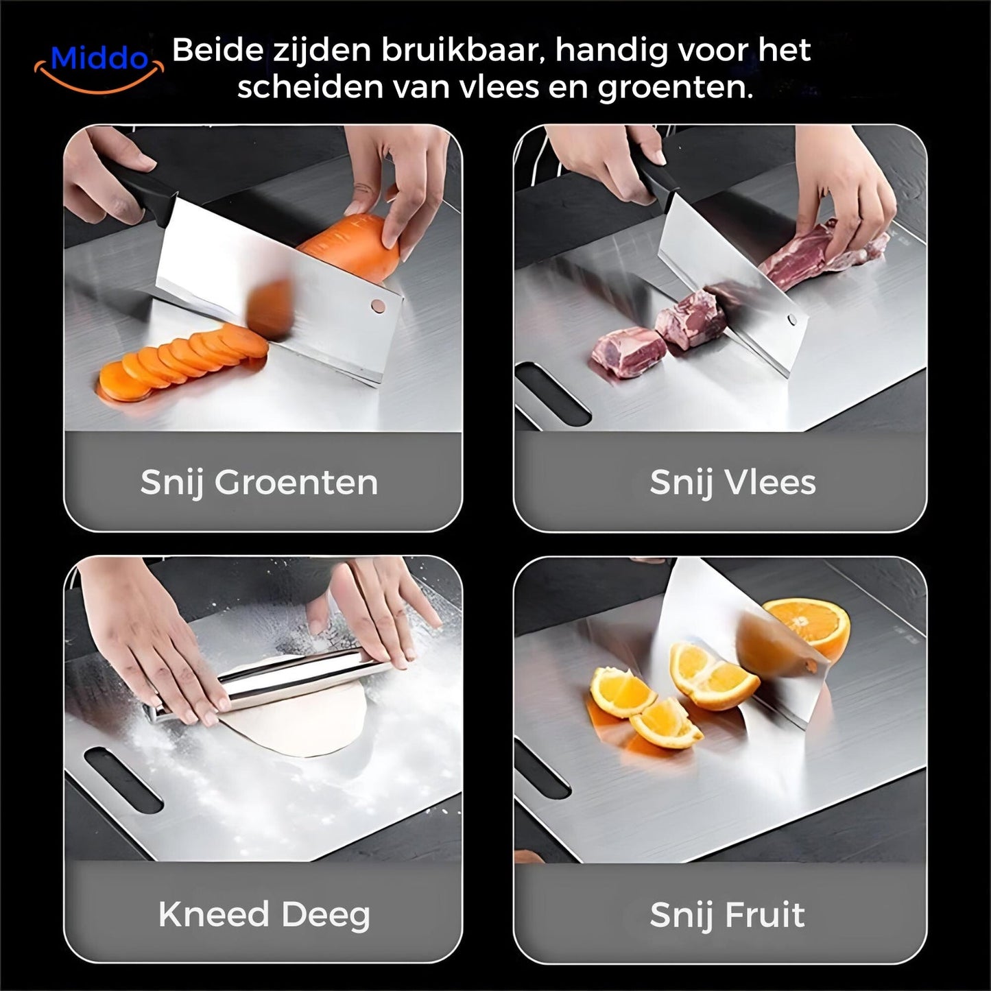 RVS Cutting Board | Protect Against Microplastics and Bacteria!