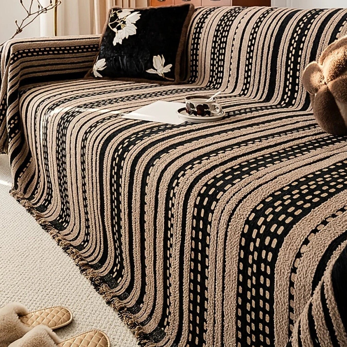 Desert Dream Plush Bohemian Sofa Protector Blanket