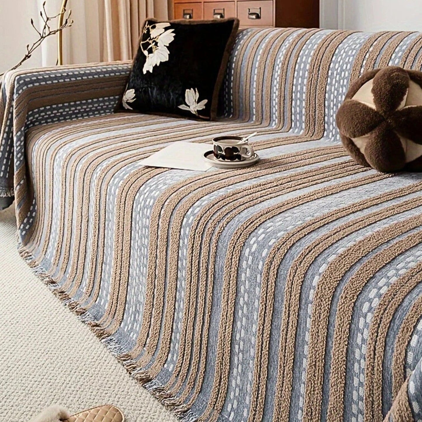 Desert Dream Plush Bohemian Sofa Protector Blanket