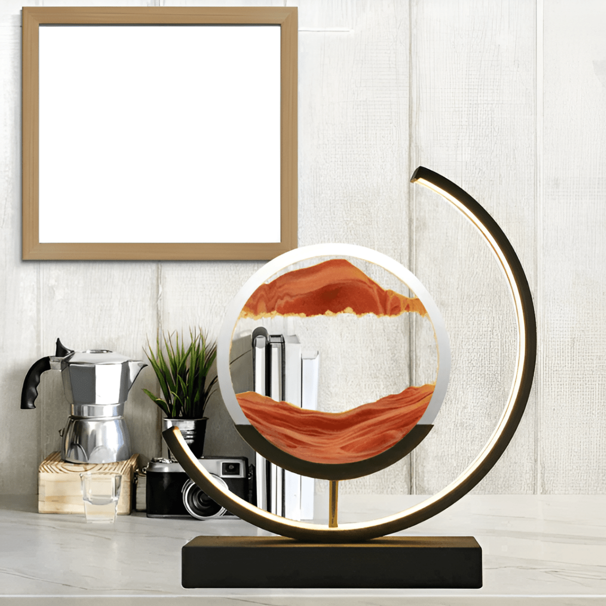Calming Sand Movement with Ambient Lighting