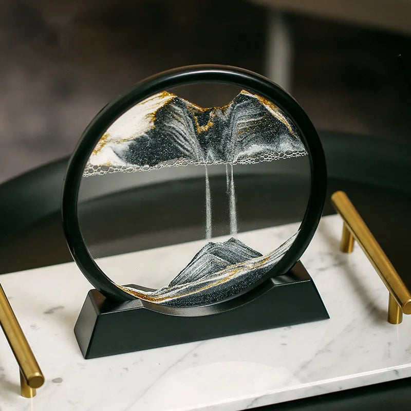 Tranquil Sandscape | Mesmerizing Moving Sand Art