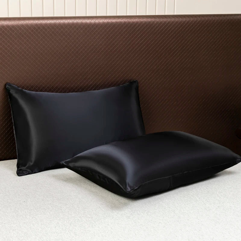 Revitalizing Satin Bedding Set | Lightweight, Breathable Comfort | Soft Pillow Covers | DreamWeave