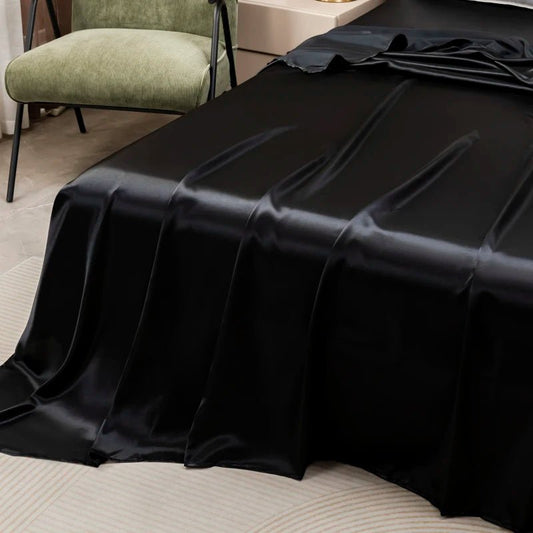 Revitalizing Satin Bedding Set | Lightweight, Breathable Comfort | Soft Pillow Covers | DreamWeave