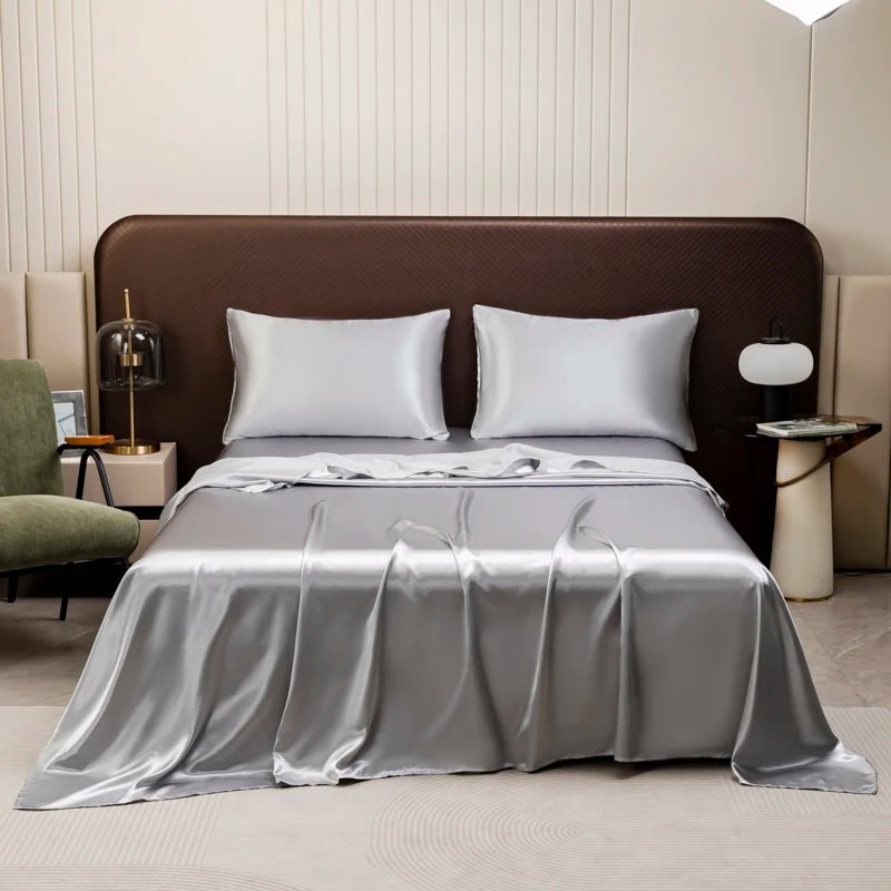 Revitalizing Satin Bedding Set | Lightweight, Breathable Comfort | Soft Pillow Covers | DreamWeave