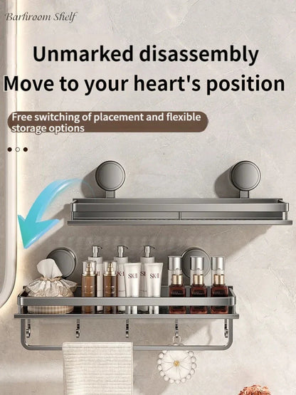 Suction Shelf Organizer | No Drill | Quick Dry Rack | AquaHold