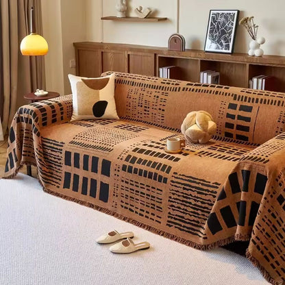 Chic Geometry Reversible Sofa Protector