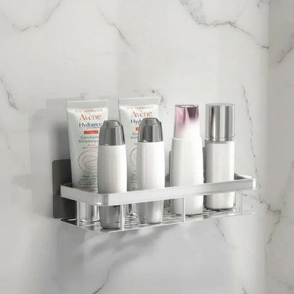 Drill-Free Bathroom Shelf for Stylish and Organized Spaces
