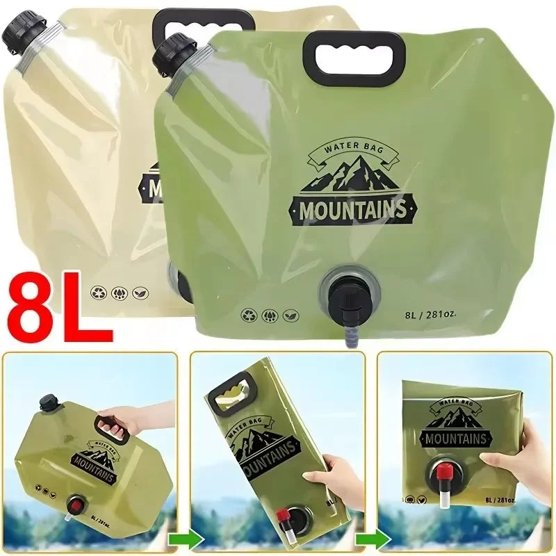Collapsible Water Carrier Bag with Spout | Compact Design for Outdoor Use