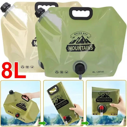 Collapsible Water Carrier Bag with Spout | Compact Design for Outdoor Use