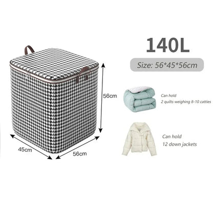 Foldable Storage Bag for Clothes | Large Capacity | Dustproof Organizer for Bedding & Moving