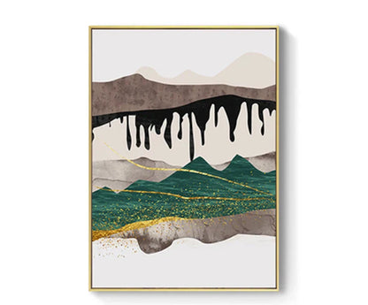 Serene Mountain Abstract Canvas Art for Stylish Spaces