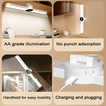 LED Desk Lamp with 3-in-1 Design - Touch Control & Magnetic Mount