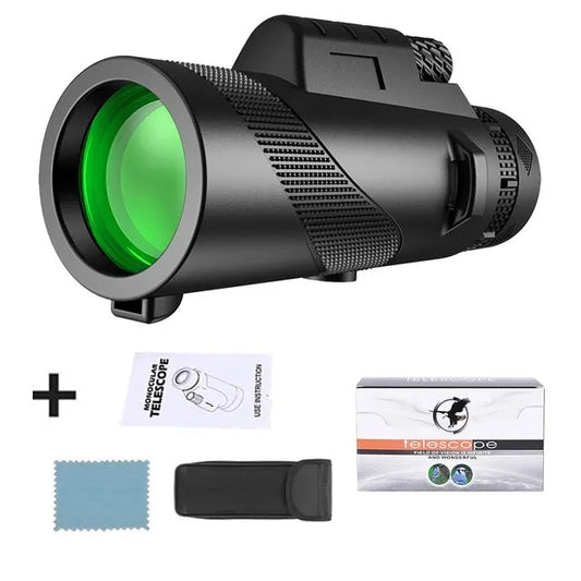 80x100 High Definition Zoom Monocular Telescope: Portable Binoculars for Hunting, Camping, and Outdoor Adventures