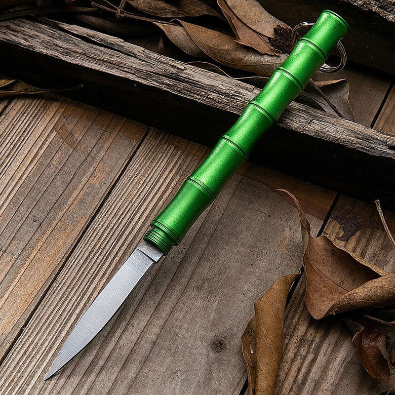 Compact Bamboo Camping Knife for Self Defense
