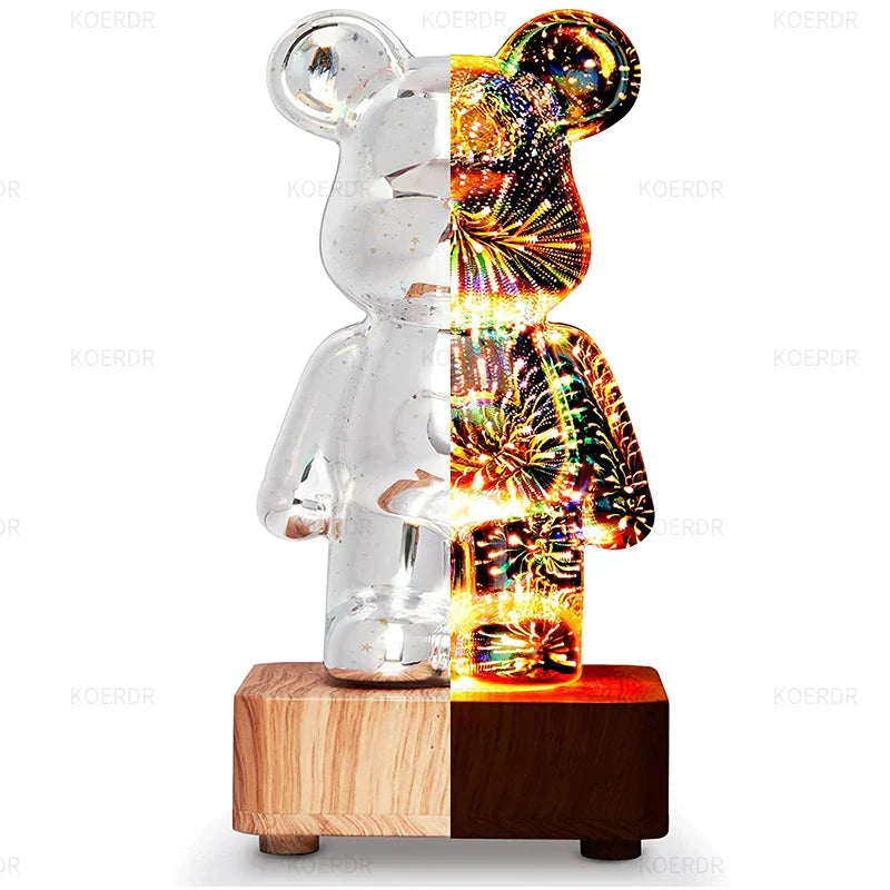 3D Colorful GlowBear - Stunning 3D Firework Effect