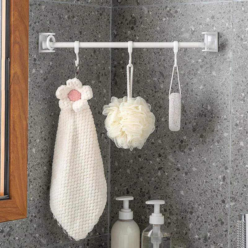 Compact Multi-Hook Hanging Shelf - Last Day Discount