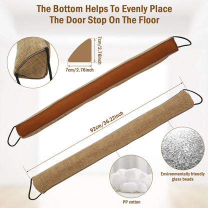 Door Seal Stopper | Triangular Shape | Under-Door Blocker for Air, Dust & Noise | 92 cm