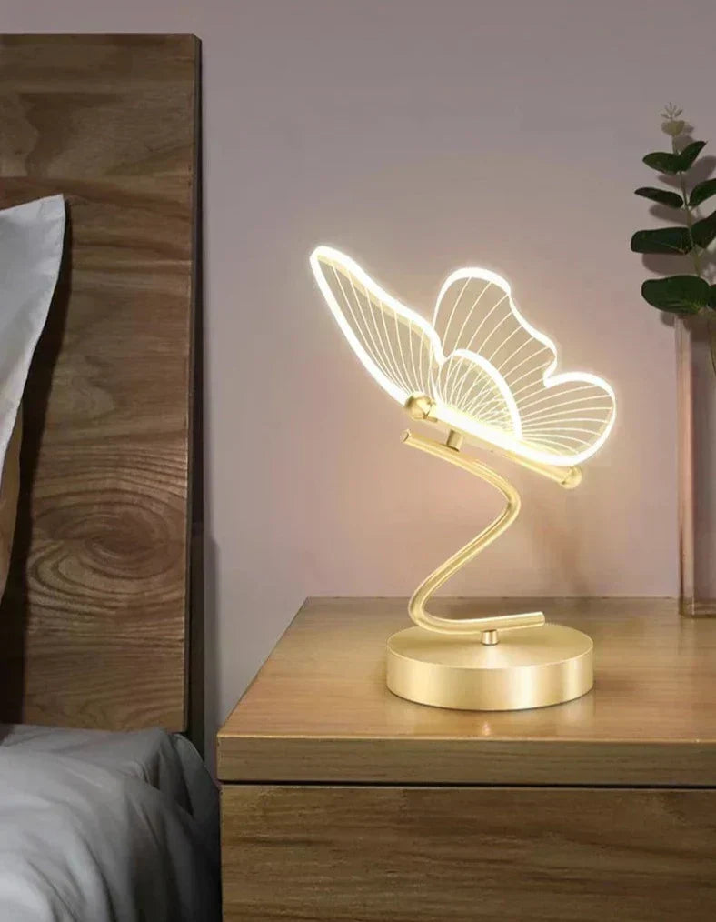 LED Butterfly Table Lamp with Adjustable Brightness – Modern Design for Home