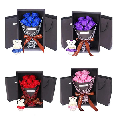 Elegant 7 Rose Soap Gift Arrangement