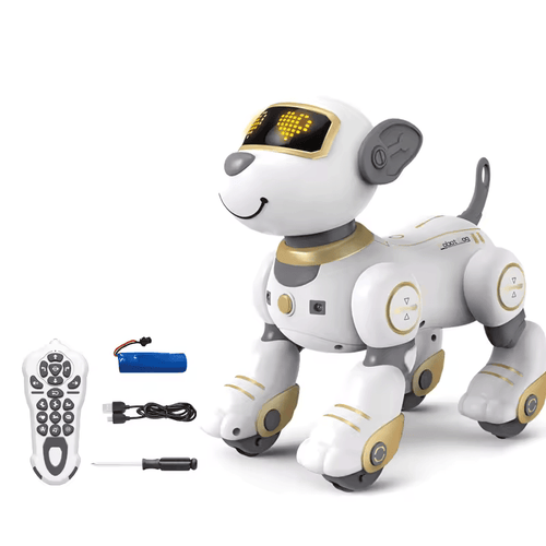 Interactive Remote Control Robot Dog with Music, Lights and Tricks