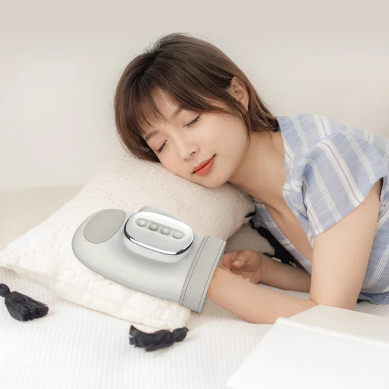 Cordless Hand Massager with Heat – Air Compression for Pain Relief in Fingers, Palm, and Wrist