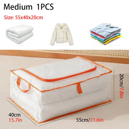 Storage Bag for Bedding - Foldable with Dust and Moisture Protection - Large Capacity