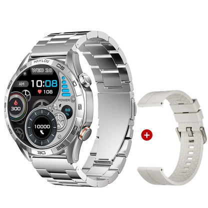 Smartwatch with 1.58" AMOLED Screen, Bluetooth Calling, 100+ Sports Modes & 24-Hour Health Tracking