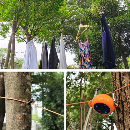 Portable Adjustable Clothesline for Travel – Retractable Design