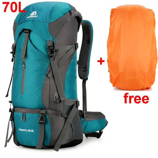 70L Hiking Backpack with Rain Protection Cover