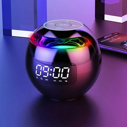 Bluetooth Speaker Alarm Clock with LED Mood Lighting