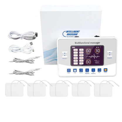 Muscle Stimulator with TENS/EMS, 12 Modes, 30 Intensities, USB-C Rechargeable