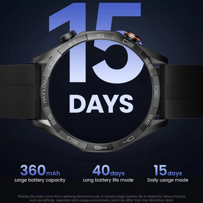 Smartwatch with 1.58" AMOLED Screen, Bluetooth Calling, 100+ Sports Modes & 24-Hour Health Tracking