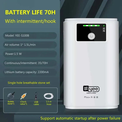 Quiet Oxygen Supply System with 6000mAh Battery – Eco-Friendly Design
