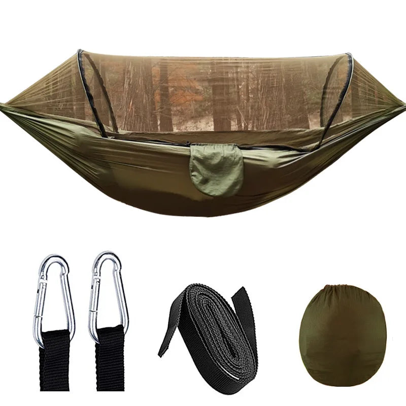 Outdoor Hammock with Mosquito Net and Quick Closure – 200 kg Capacity