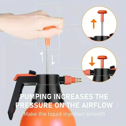 2L Spray Bottle with Adjustable Nozzle – Hand Pump for Garden & Houseplants