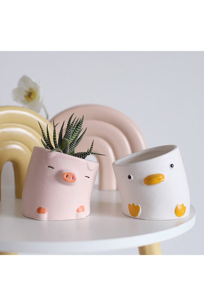 Ceramic Flower Pot in Animal Design
