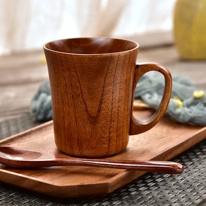 Distinctive Wooden Cups Showcasing Natural Charm