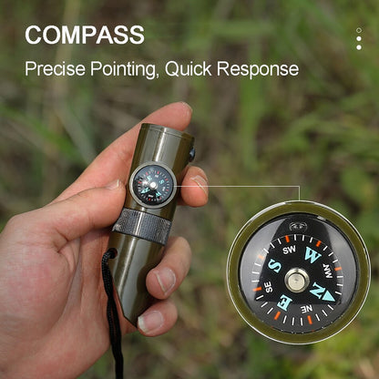 7-in-1 Compact Outdoor Camping Survival Tool