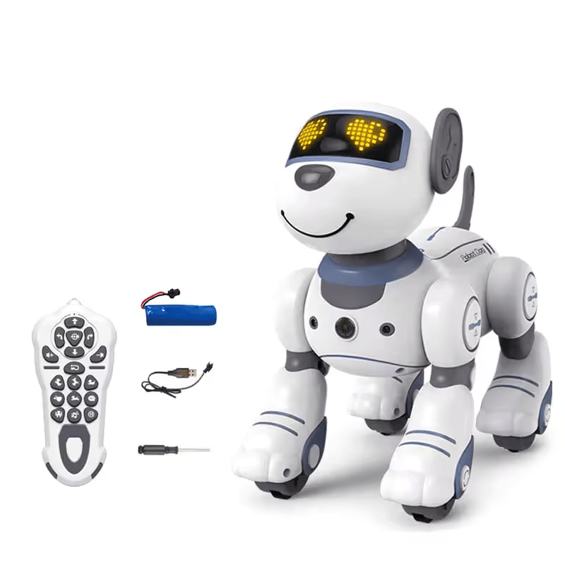 Interactive Remote Control Robot Dog with Music, Lights and Tricks