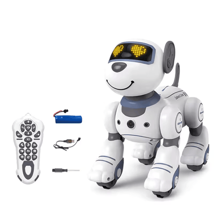 Interactive Remote Control Robot Dog with Music, Lights and Tricks