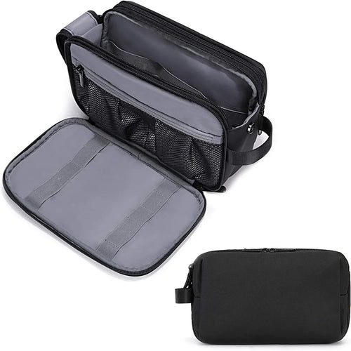 Men's Toiletry Bag – Water-Resistant, Spacious & Practical with Wet Compartment and Double Zipper