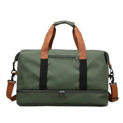 Sports Bag Featuring Separate Compartment for Footwear